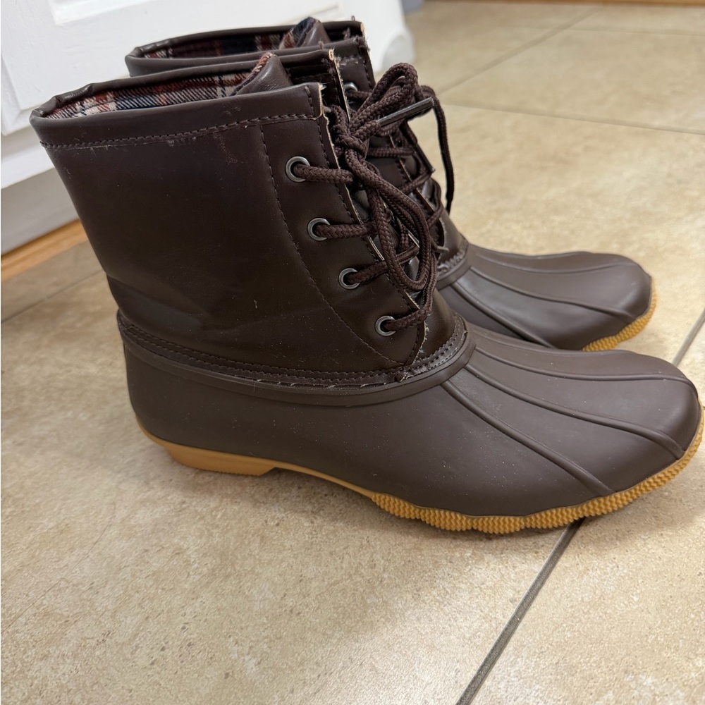 Refresh Brown Winter & Rain Boots